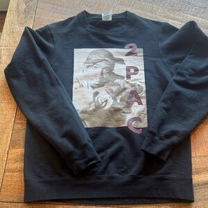 Port and Company Black Graphic Sweatshirt